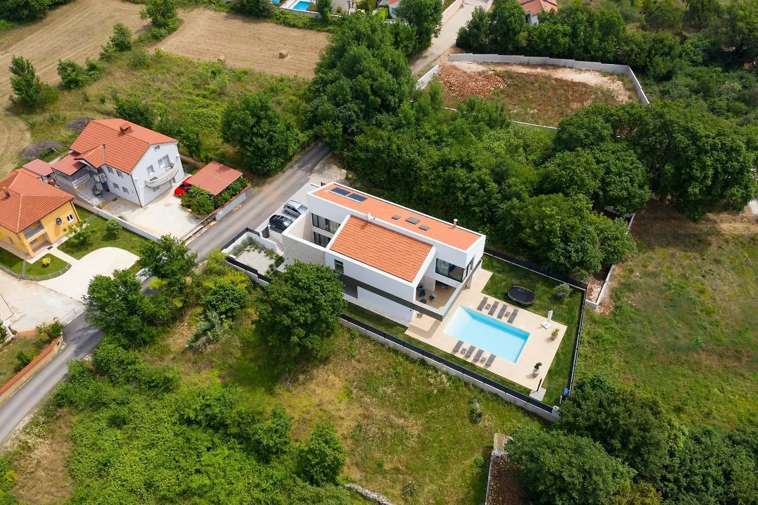 Luxury Villa Atria Near Pula For 10 People With Children Playground & Heated Pool Liznjan